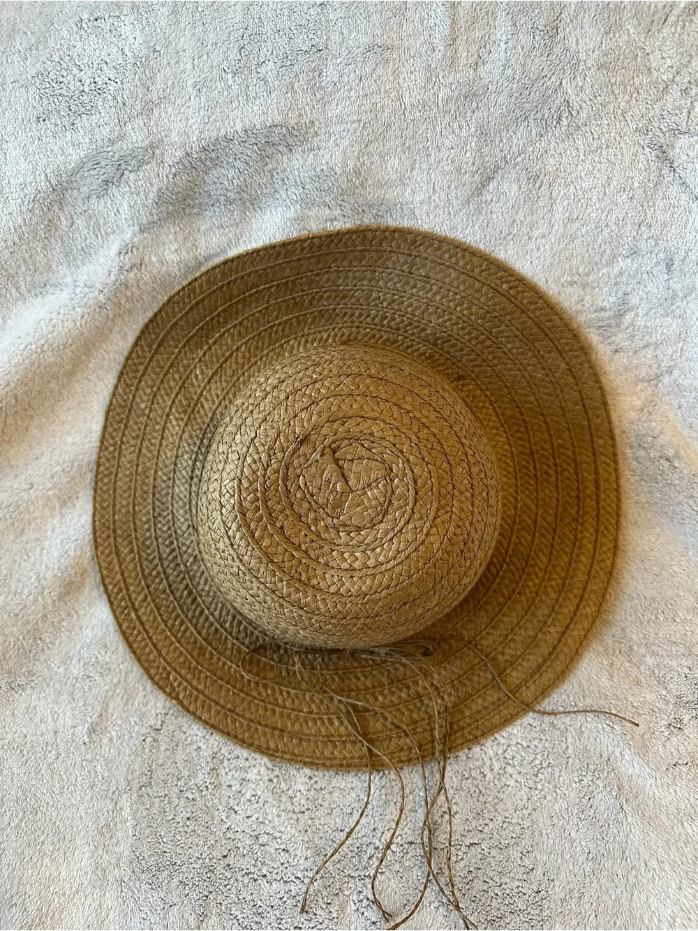 Straw Sun Hat - Brown Wide Brim Women's Hat - Picture 3 of 4